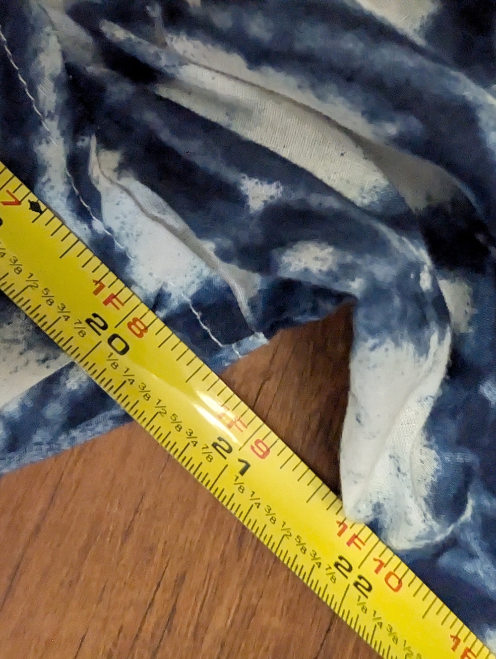 Stetson Blue Tie-Dye Pearl Snap Ladies Blouse - Picture 5 of 6